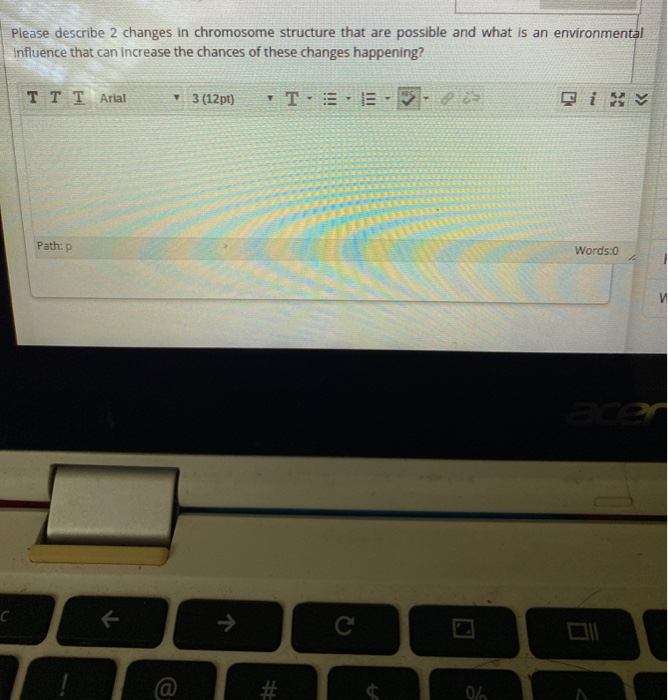 Solved Please describe 2 changes in chromosome structure | Chegg.com