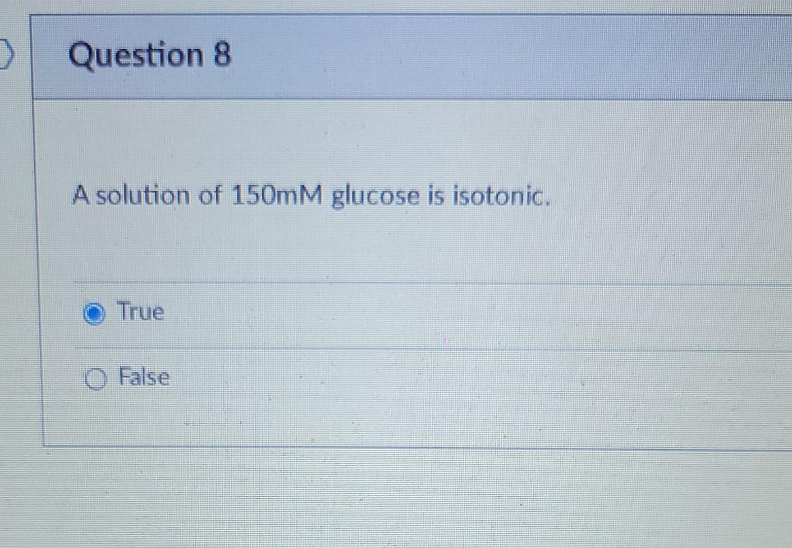 Solved The osmolarity of a 100mM solution of glucose