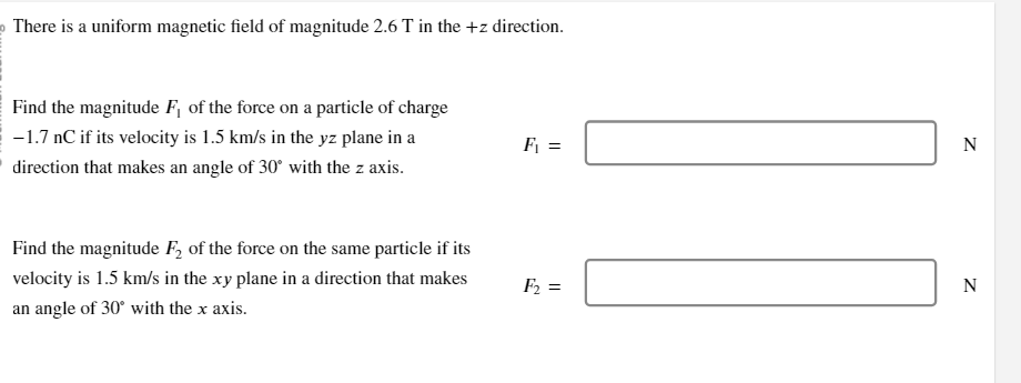 Solved There is a uniform magnetic field of magnitude 2.6T | Chegg.com