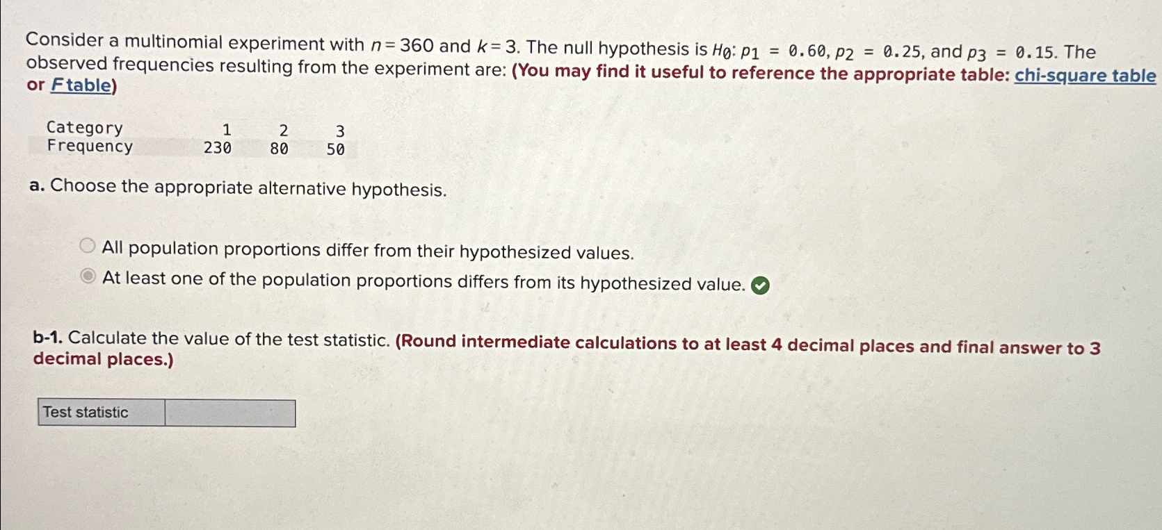 Solved Consider a multinomial experiment with n=360 ﻿and | Chegg.com