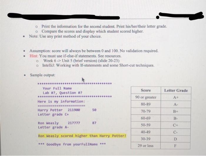 Solved Create a package named Q1. Create a java class named | Chegg.com