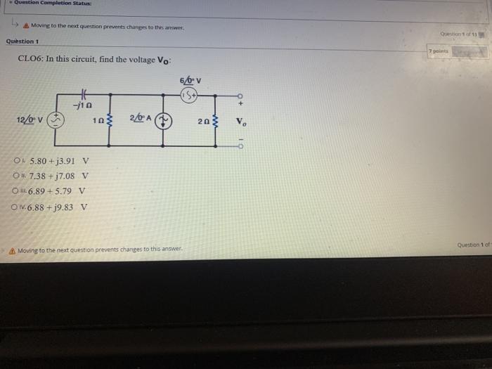 Solved Question completion Status Moving to the next | Chegg.com