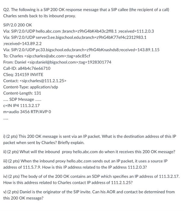 SIP 200 OK MESSAGE FORMAT visual data 4