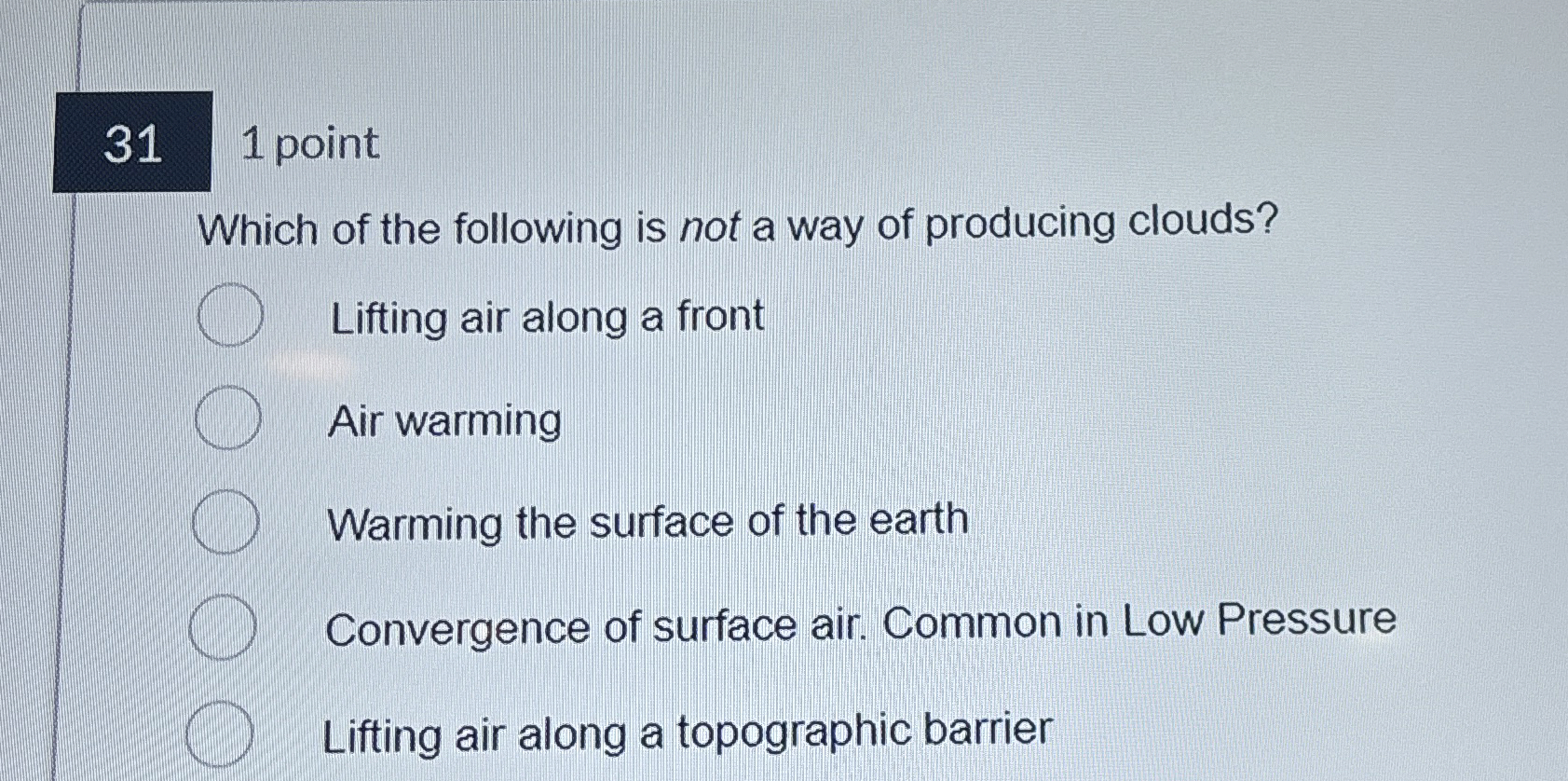 Solved 31 ﻿pointWhich of the following is not a way of | Chegg.com