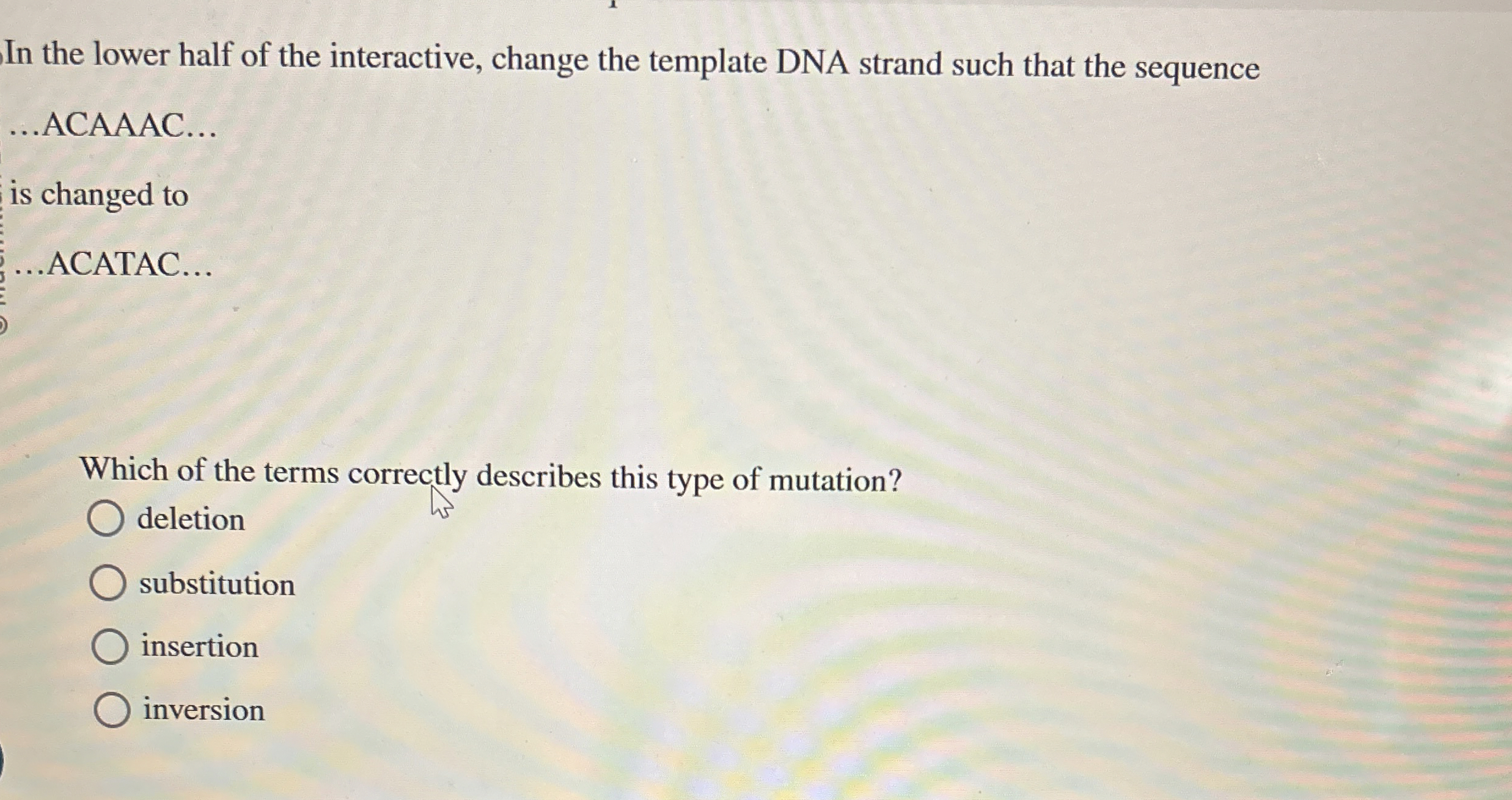 Solved In the lower half of the interactive, change the