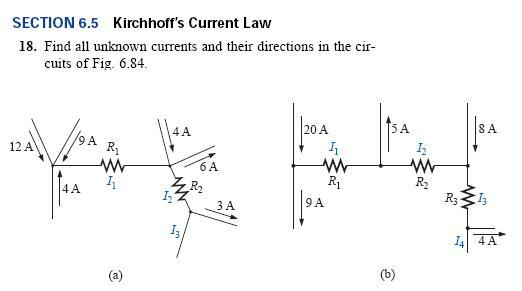 Solved Kirchhoff's Current Law Find all unknown currents | Chegg.com