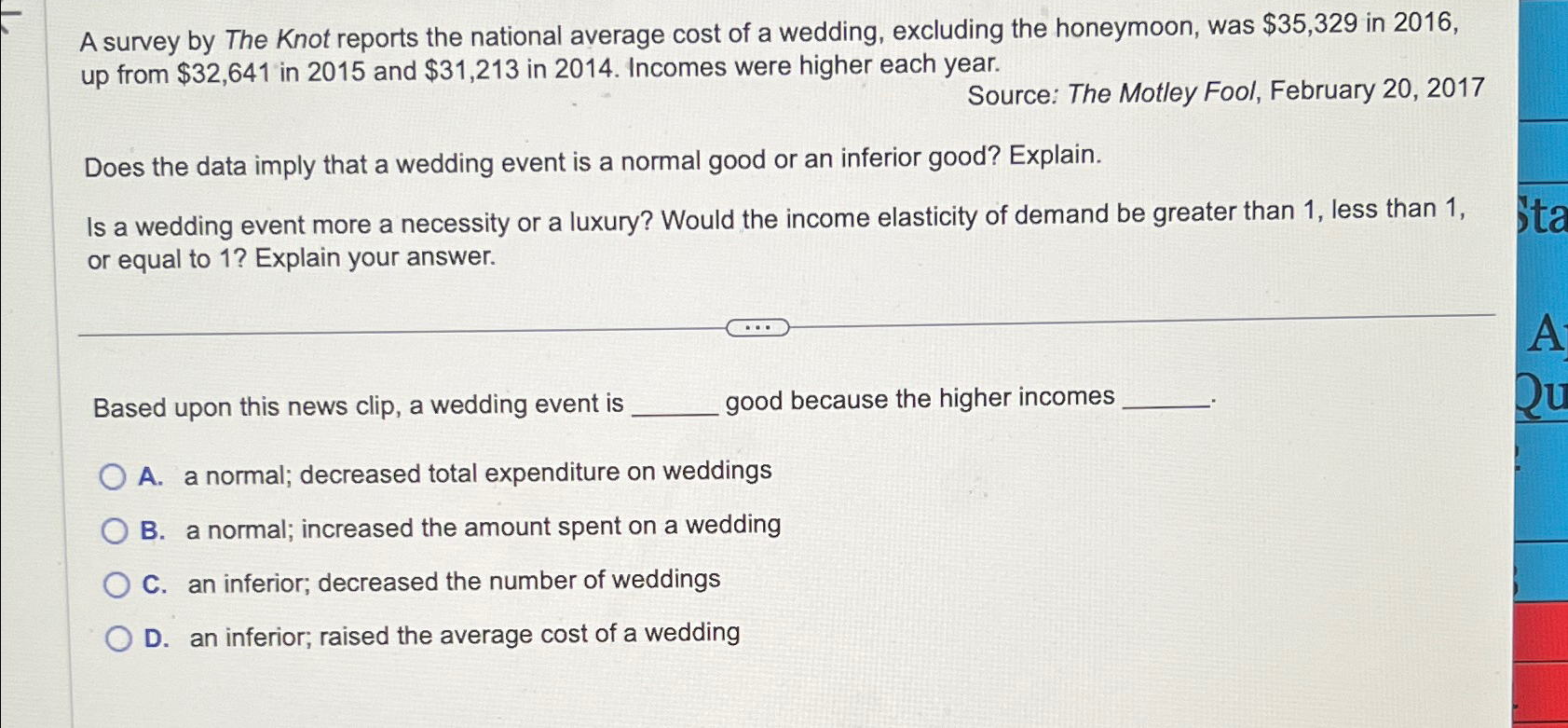 National average clearance cost of wedding