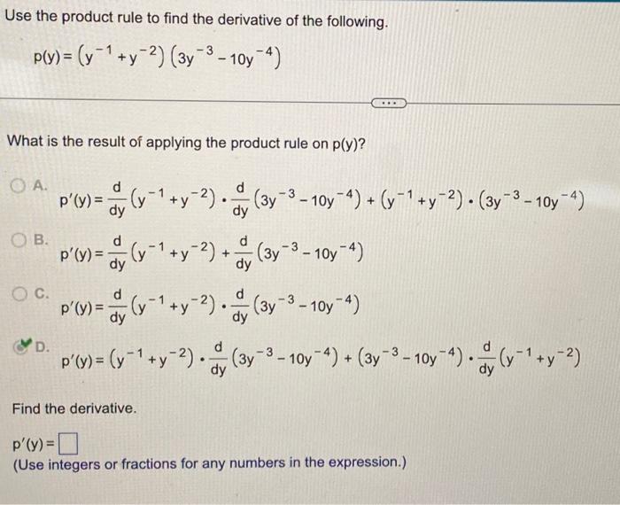 solved-use-the-product-rule-to-find-the-derivative-of-the-chegg