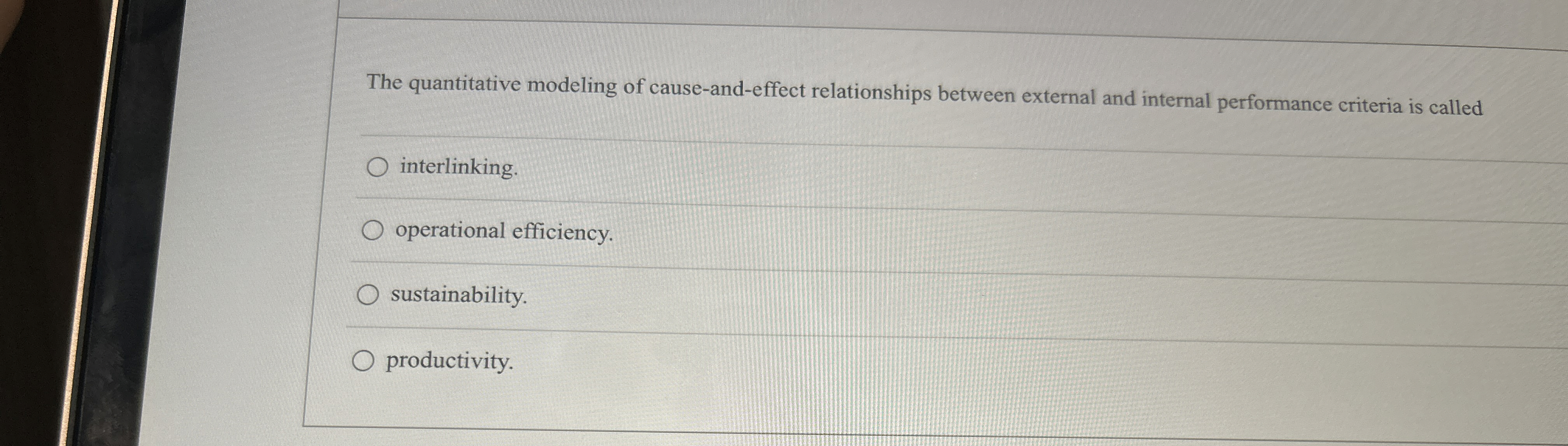 Solved The quantitative modeling of cause-and-effect | Chegg.com