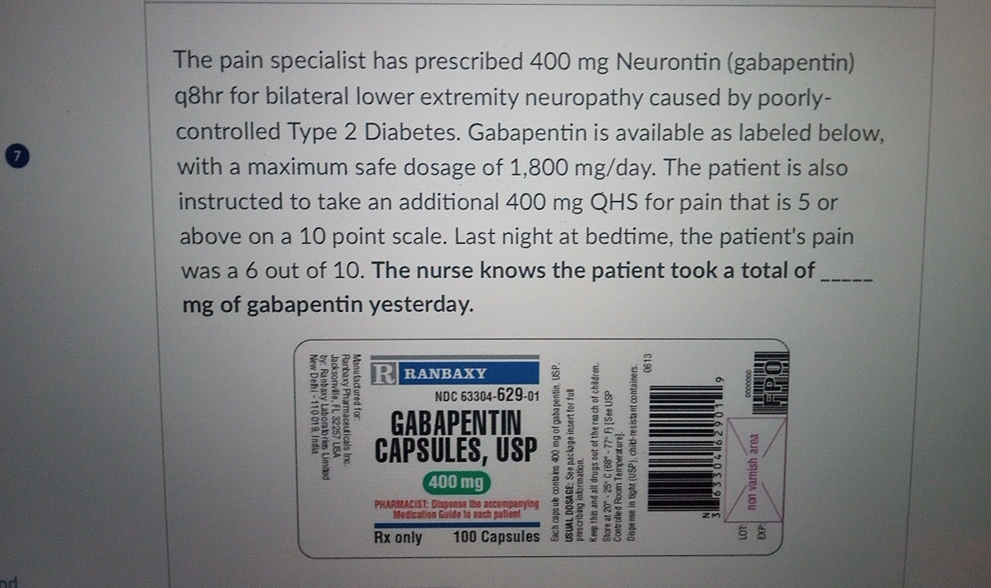 is 400 mg gabapentin safe