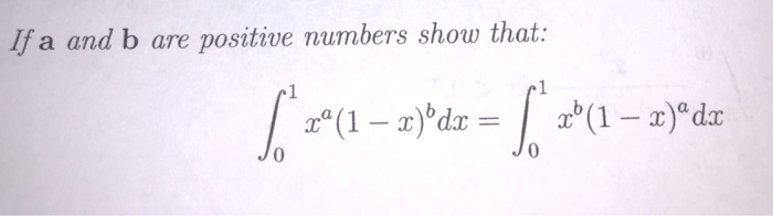 Solved If A And B Are Positive Numbers Show That: [ +1 | Chegg.com