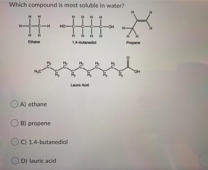 solved-arrange-the-compounds-from-most-soluble-in-water-to-chegg