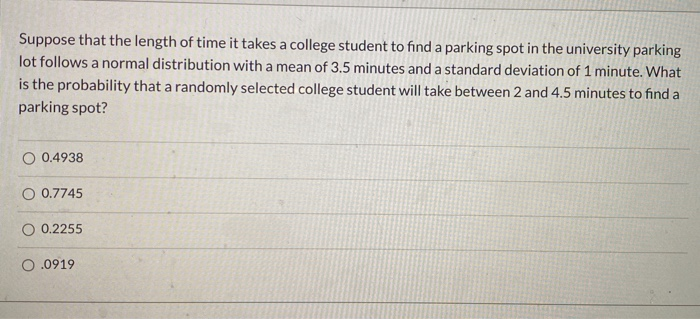 Solved Suppose that the length of time it takes a college | Chegg.com