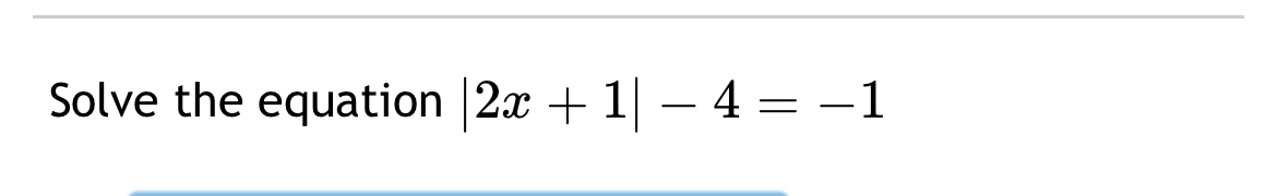 solve 4 2x 1 1 4x 2 1 3