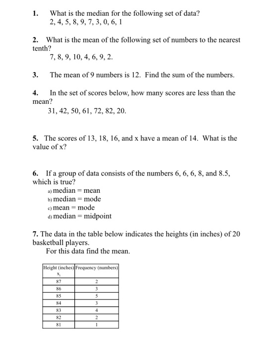 What is the mean of 1 2 3 2 4 6 these numbers?