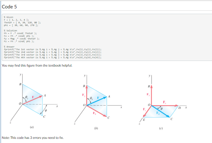 Solved Part 1 For this discussion, describe what each code | Chegg.com