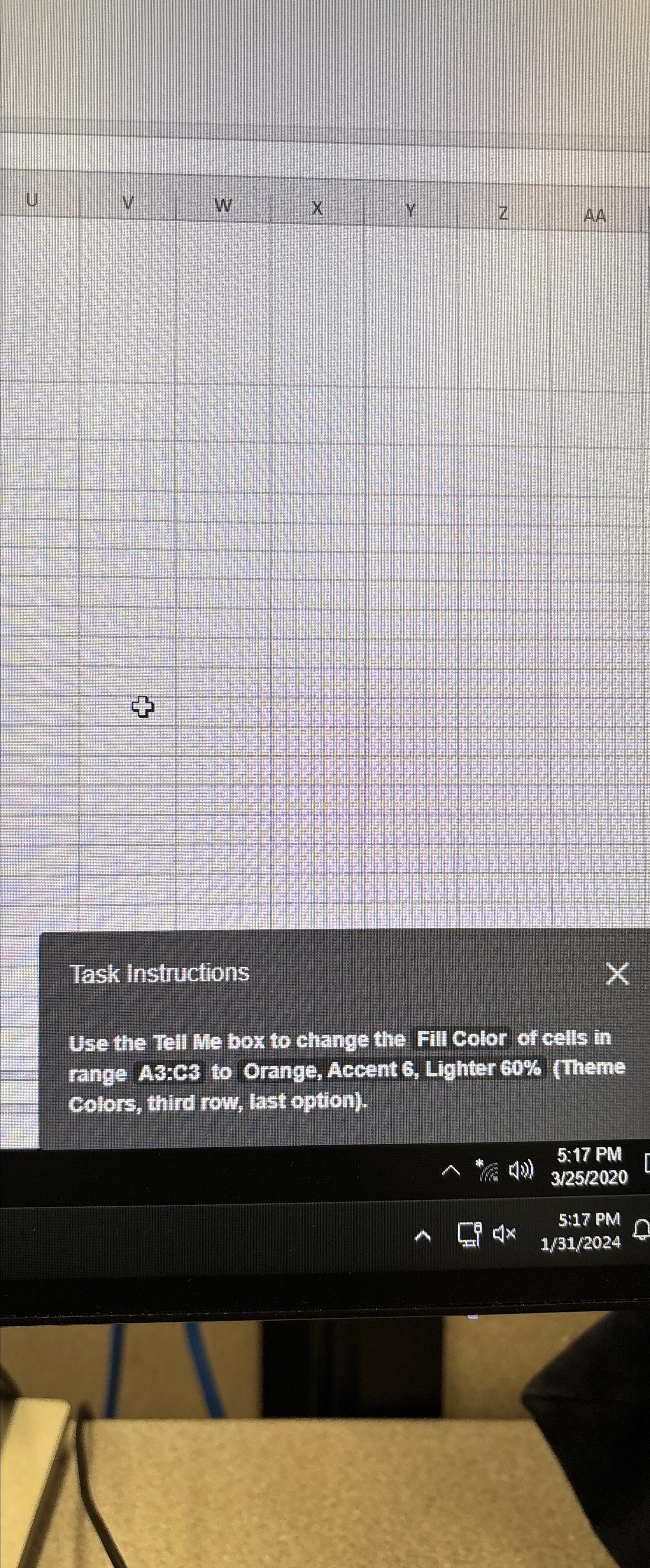 Solved Task InstructionsUse the Tell Me box to change the