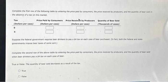 Solved Complete the first row of the following table by Chegg