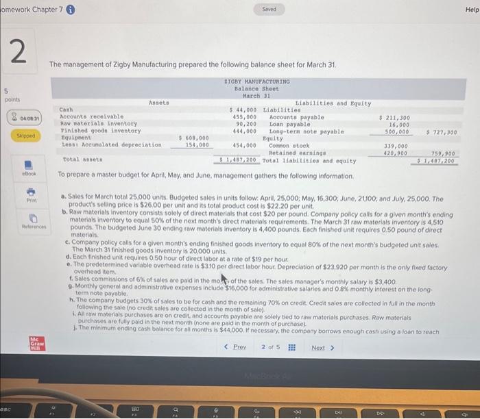 solved-the-management-of-zigby-manufacturing-prepared-the-chegg