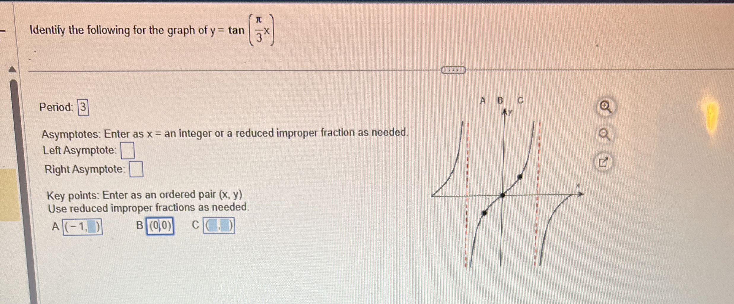 Solved Identify the following for the graph of | Chegg.com