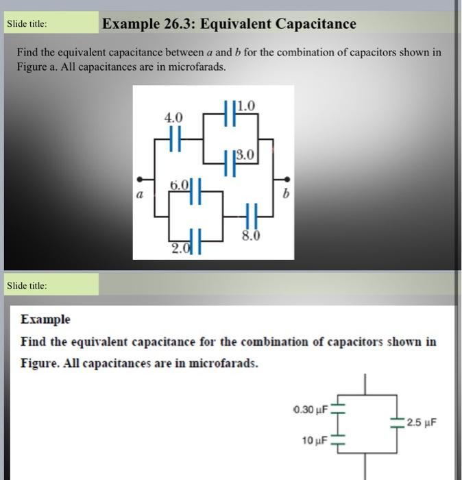 Solved Find The Equivalent Capacitance Between A And B For | Chegg.com