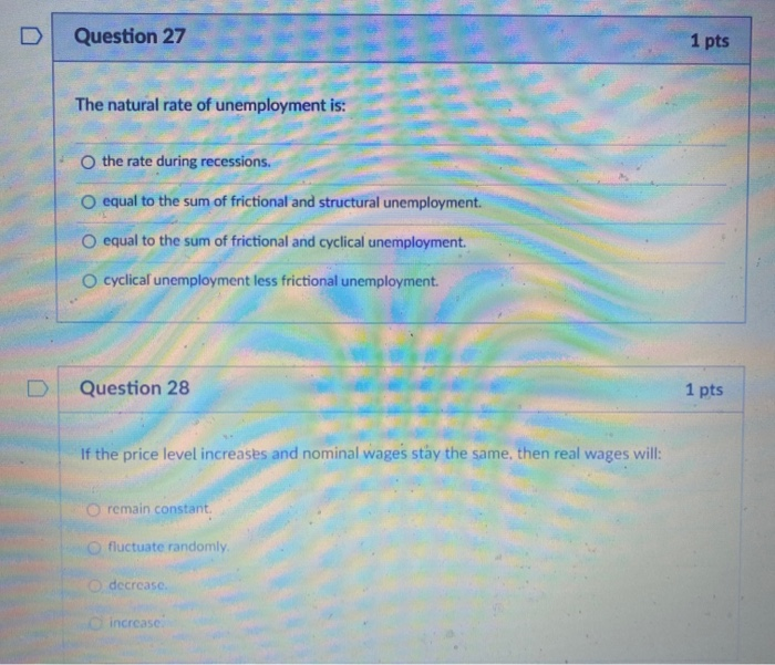 Solved Question 29 1 pts Shoeleather costs are the effect