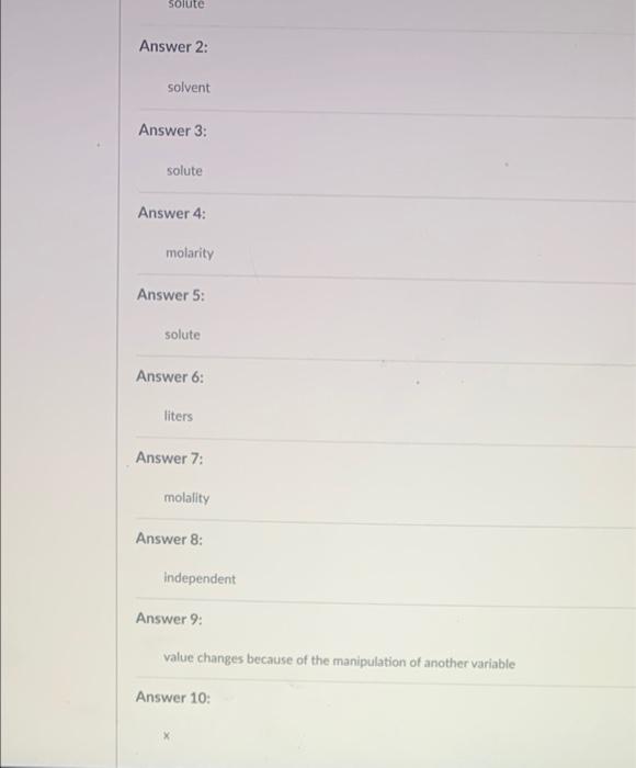 Solved Partial Question 4 0.7 / 1 pts A solution is created | Chegg.com