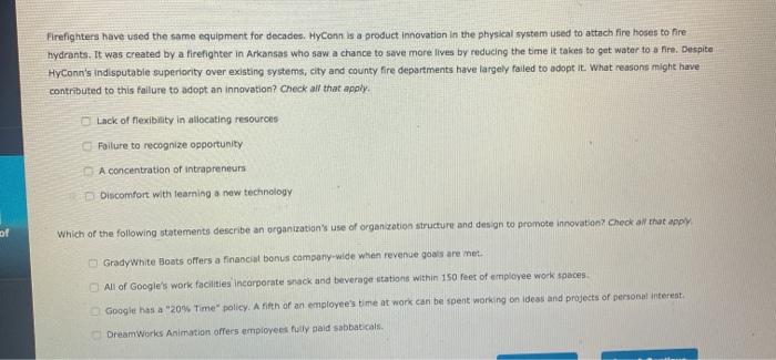 Solved Identify the step in the innovation process at which | Chegg.com