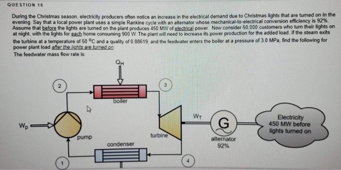 Solved QUESTION 18 If the mass flow rate for this system is | Chegg.com
