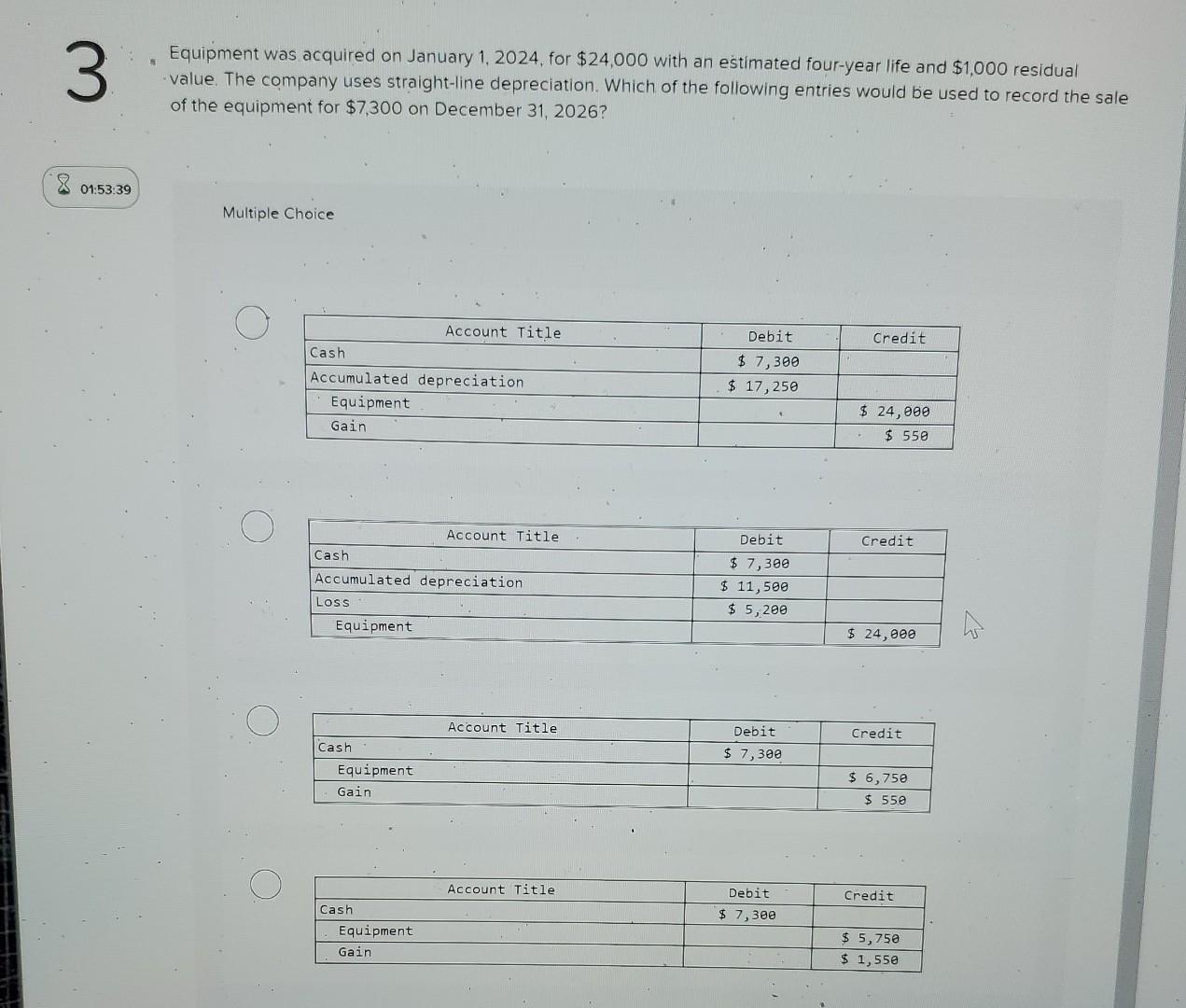 Solved Equipment Was Acquired On January 1 2024 For Chegg Com   Image 