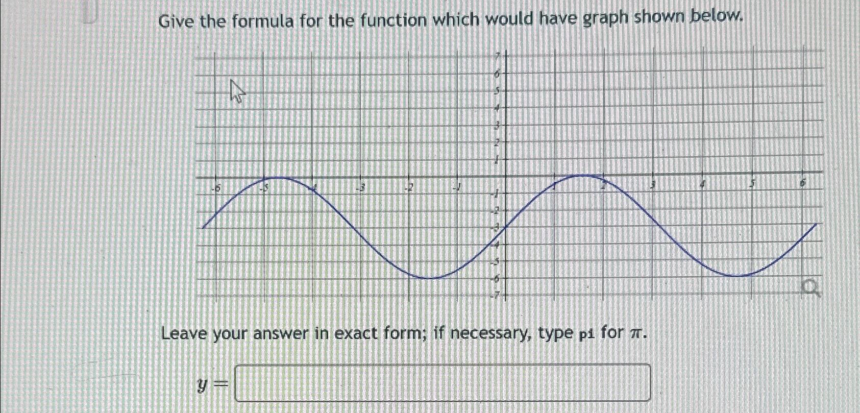 Solved Give the formula for the function which would have | Chegg.com