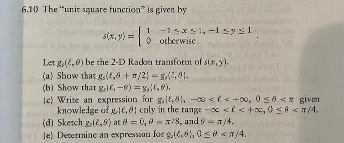 Solved 6.10 The 