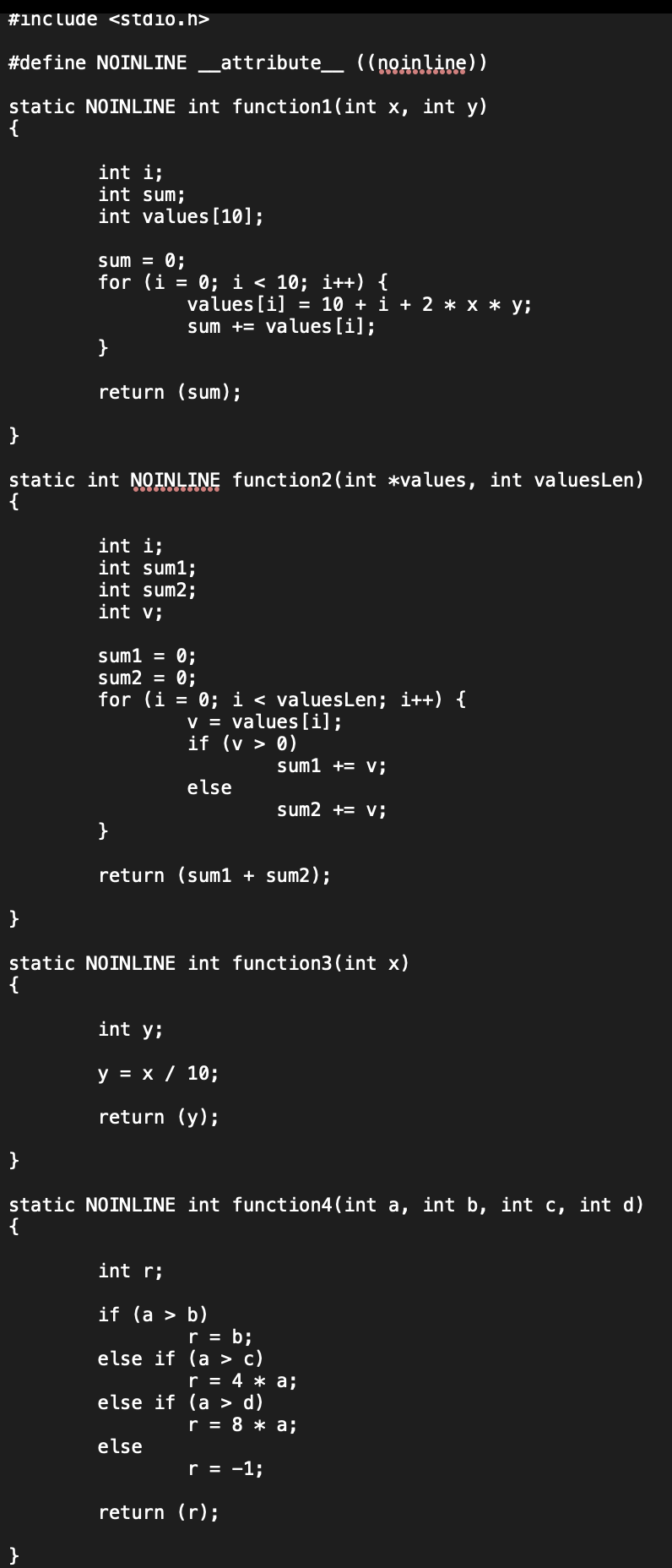 Unoptimized Code Solved I need you to generate both the unoptimized and | Chegg.com