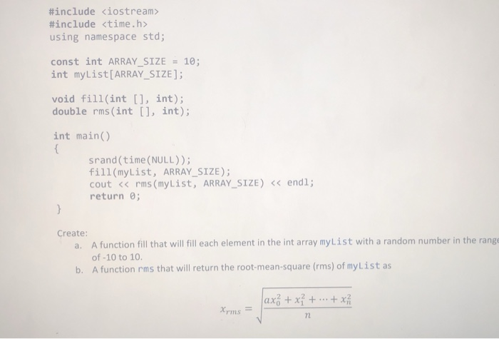 Solved #include #include using namespace std; const int | Chegg.com