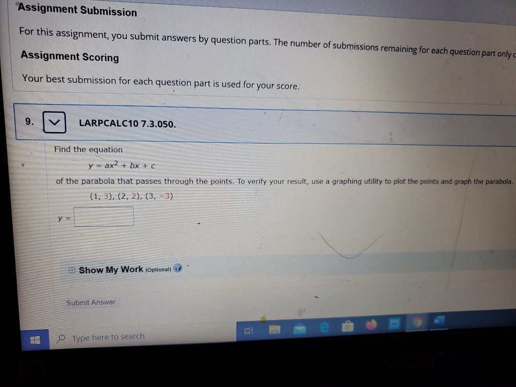 Solved Assignment Submission For this assignment, you submit | Chegg.com