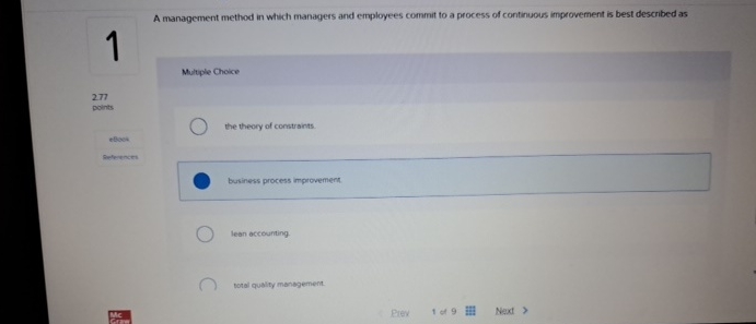 Solved A management method in which managers and employees | Chegg.com