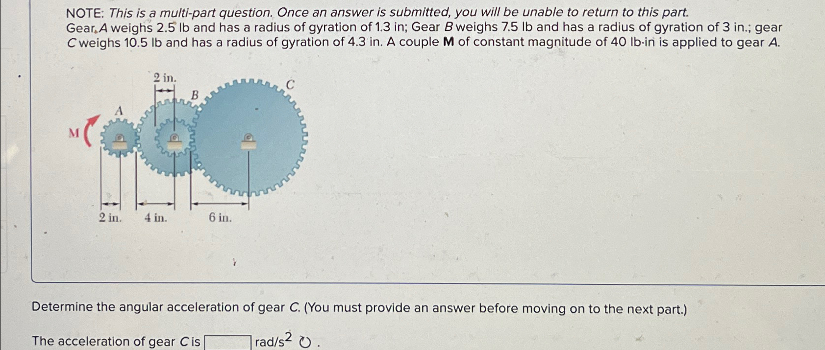 Solved NOTE: This is a multi-part question. Once an answer | Chegg.com