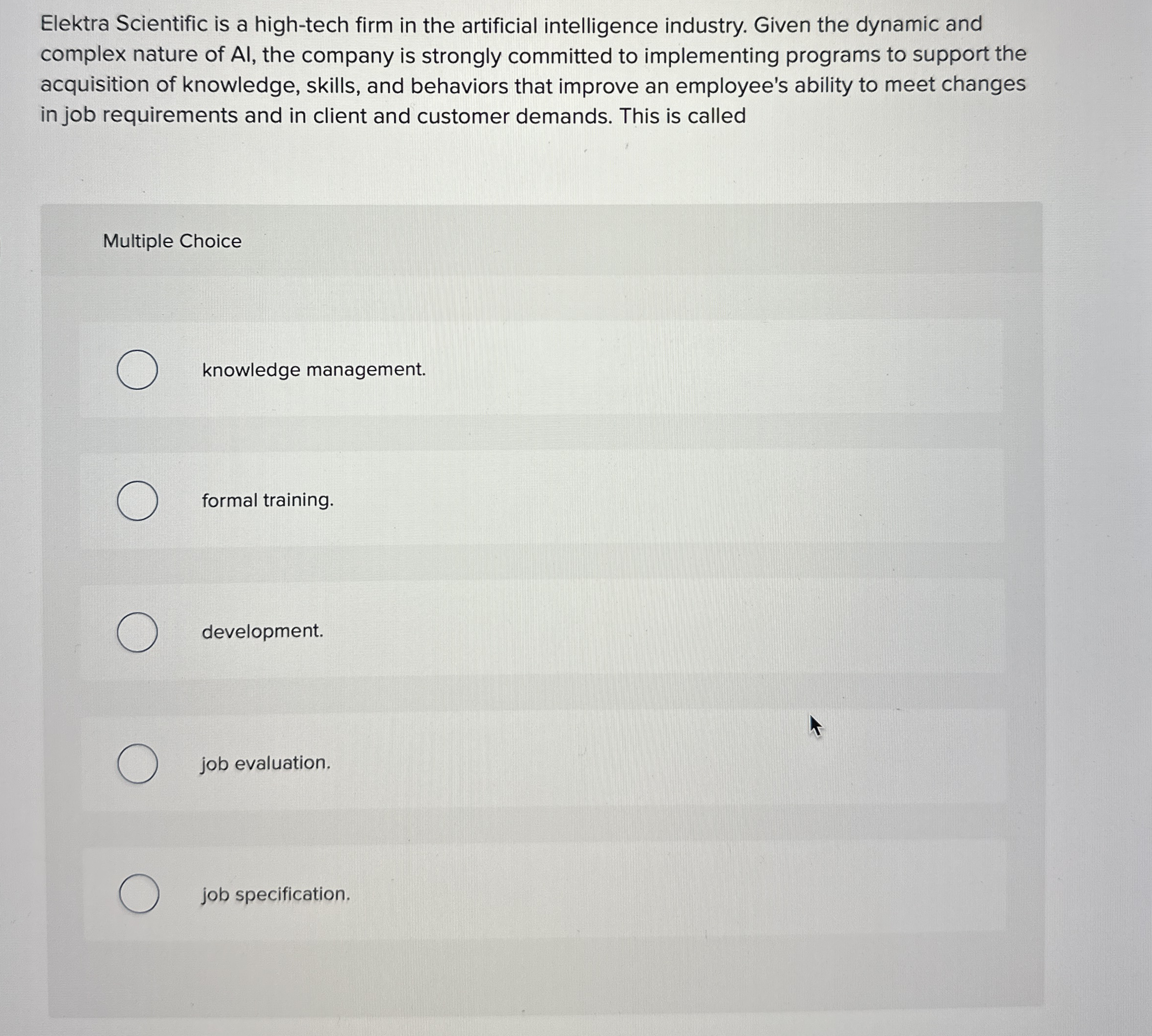 Solved Elektra Scientific is a hightech firm in the