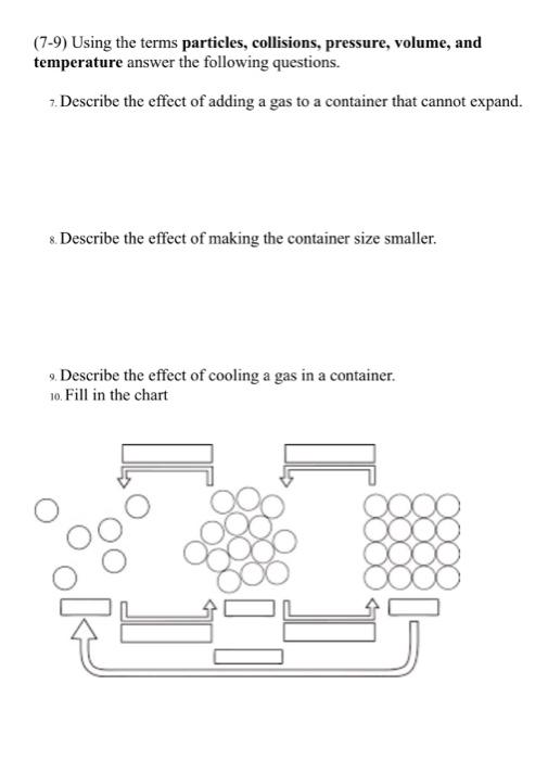 Solved Molecular theory + Gases Describe how gases,
