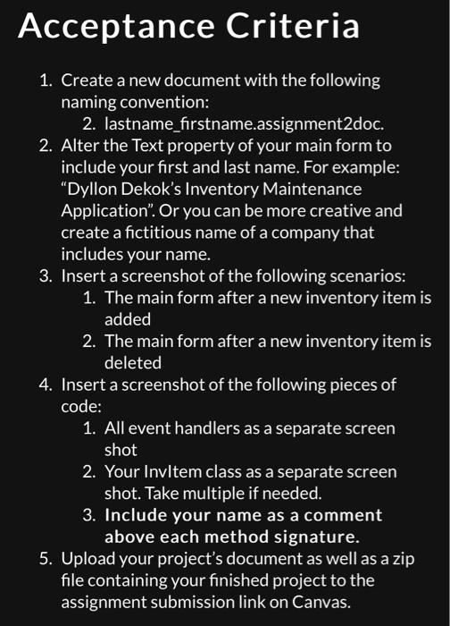 Solved In this exercise, you'll add a class to an Inventory | Chegg.com