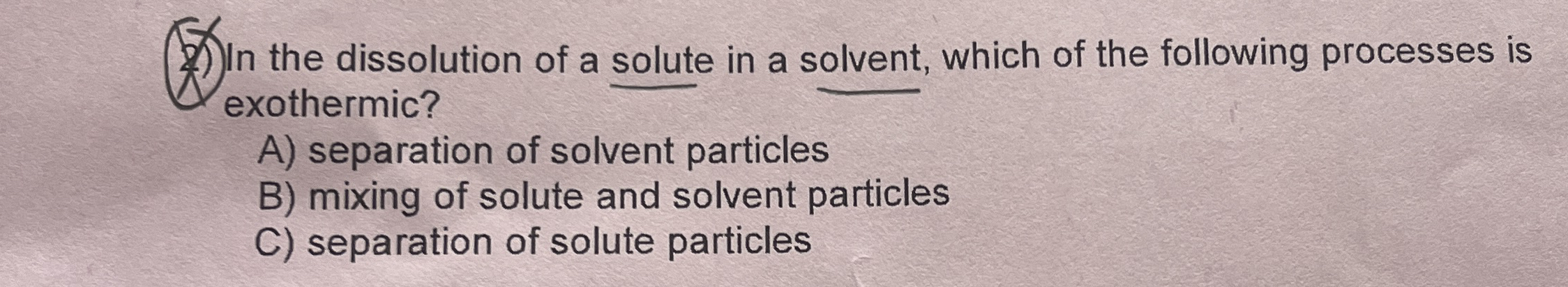 Solved In the dissolution of a solute in a solvent, which of | Chegg.com
