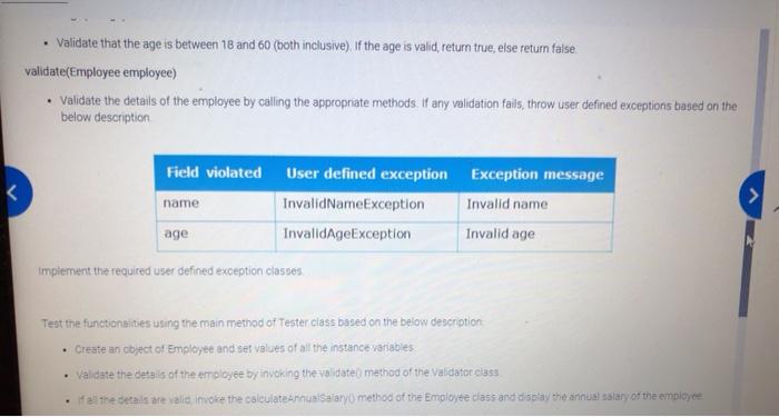 Solved Problem Statement Implement the Employee and | Chegg.com