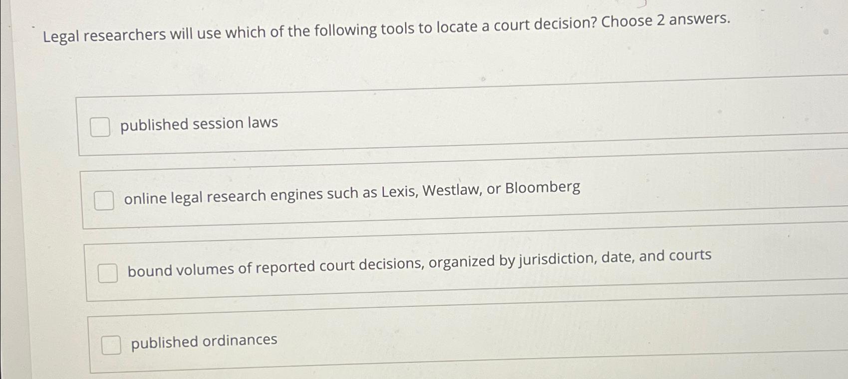 Judicial shop decisions online