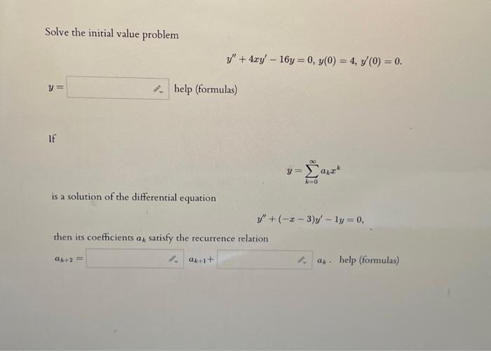 Solved Solve the initial value problem | Chegg.com