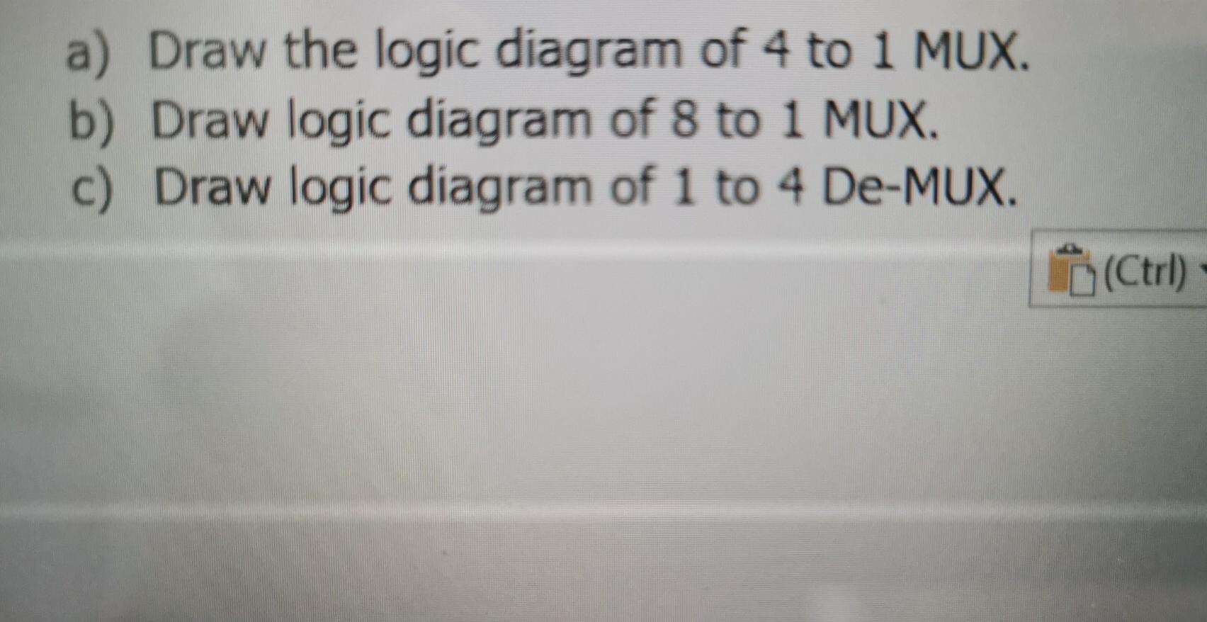 2 to 1 mux logic diagram