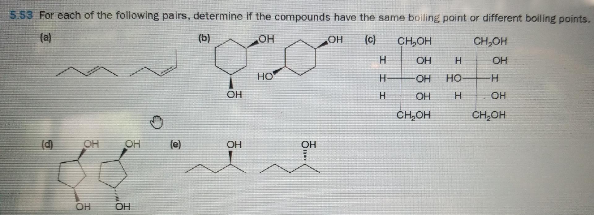 Solved 5.53 For each of the following pairs, determine if | Chegg.com