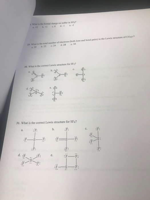 Solved What Is The Formal Charge On Sulfur In SO2? 2 B