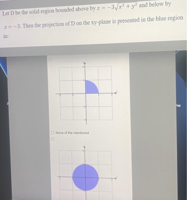 Solved Let D be the red region in the below figure. Then | Chegg.com