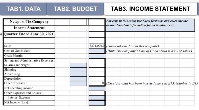 Solved TAB 1. DATATAB 1 provides the given information for | Chegg.com