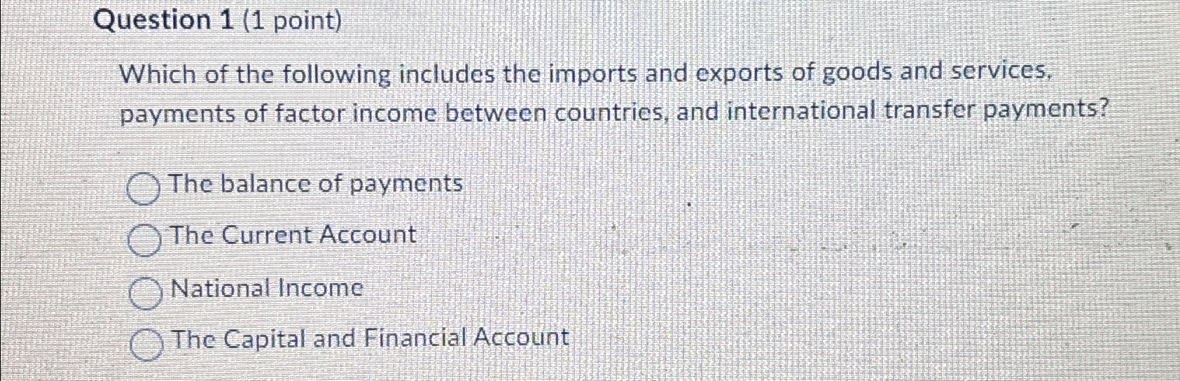 Solved Question 1 (1 ﻿point)Which of the following includes | Chegg.com